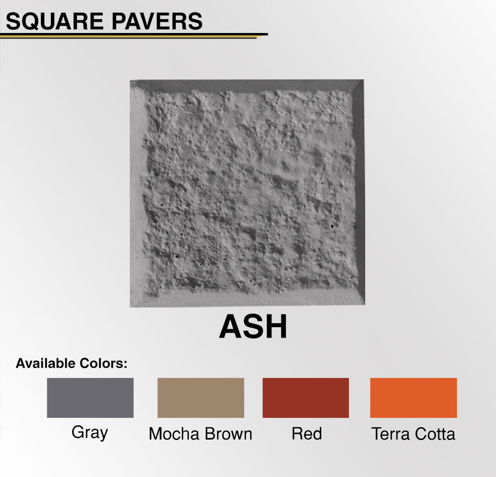 Square Paver Ash