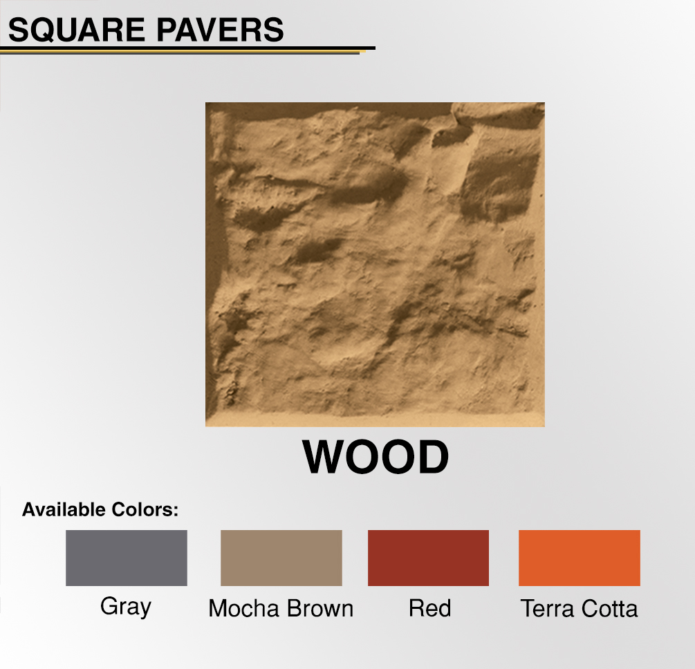 Square Paver Wood